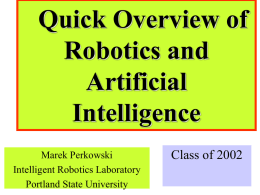 Introduction to Robotics Class - Electrical & Computer Engineering