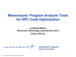 Mnemosyne: Program Analysis Tools for HPC Code Optimization
