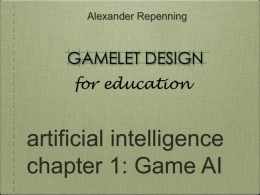 artificial intelligence chapter 1: Game AI