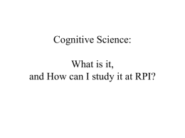 cognitive science
