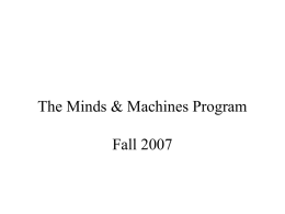 Minds and Machines Program