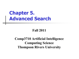 5. Advanced Search Algorithms - Computing Science