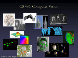CS 496: Computer Vision