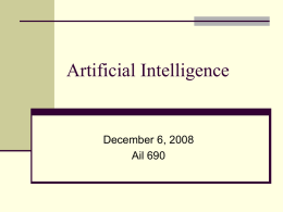 Artificial Intelligence - Instructional Technology Portfolio