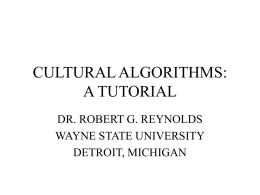 cultural algorithms: a tutorial - Artificial Intelligence Laboratory