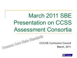 Common Core State Standards - Contra Costa County Office of
