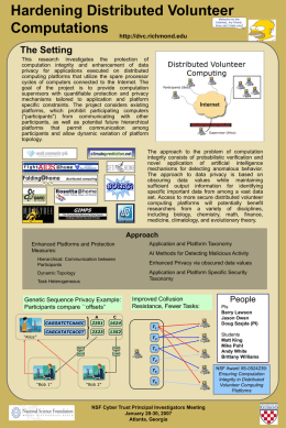Poster for CyberTrust PI Meeting
