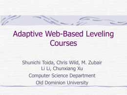 Adaptive Web-Based Leveling Courses