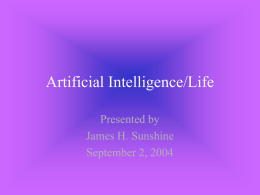 Artificial Intelligence/Life