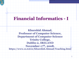 November 2008_Introduction - School of Computer Science and