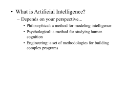 What is AI? - TAMU Computer Science Faculty Pages