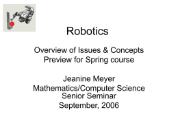 Robotics - Purchase College Faculty Web Server