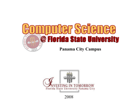 Online & Mixed Mode [2008] - FSU Computer Science Department