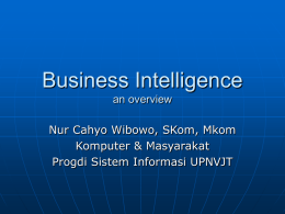 Business Intelligence - E