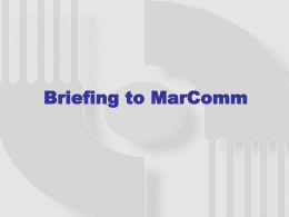 MarComm_Briefing - Multimedia University