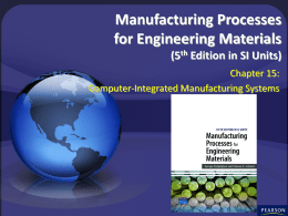 Manufacturing Processes for Engineering Materials (5th Edition in SI