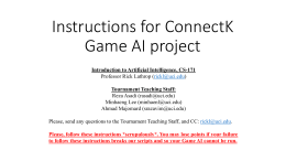 Instruction for ConnectK AI projectx
