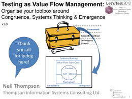 Testing as Value Flow Management