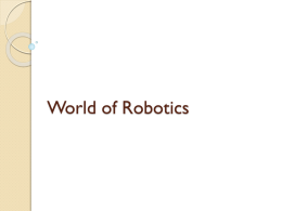 World of Robotics - Department of Computer Science