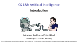 Lecture 1: Introduction - Berkeley AI