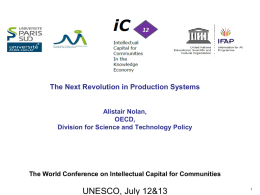 Next Revolution in Production Systems