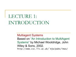 multiagent systems