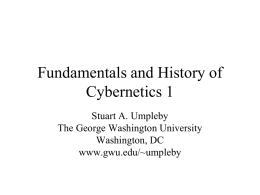 Influences on the Cybernetics Movement in the US