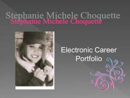Stephanie Michele Choquette - Eagle Grove Community School