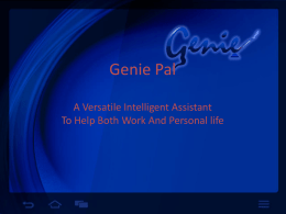 slides - GeniePal