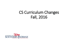 CS Curriculum Report