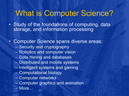 What is Computer Science? - Foundations of Programming