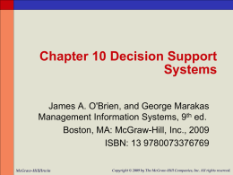 10-22 Using Decision Support Systems