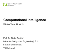 Lecture 01 - Lehrstuhl 11 Algorithm Engineering