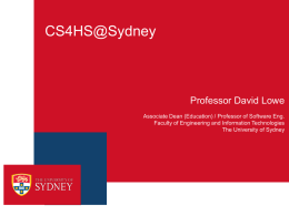 UNIS Template - The University of Sydney