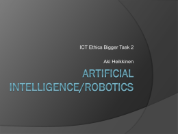 Artificial intelligence/Robotics