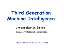 Third generation machine intelligence