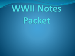 WWII Notes Packet Hitler Crushes Europe