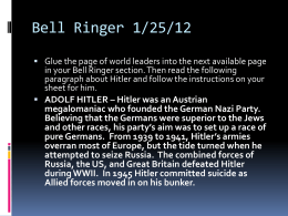 Bell Ringer 1/24/12