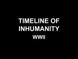 timeline of inhumanity