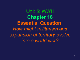 Unit 5 Notes-WWII 12-1-14
