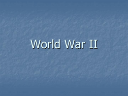 World War II - Walton High
