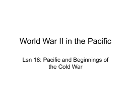 World War II in the Pacific