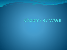 Chapter 37 WWII