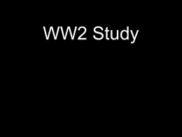 WW2 Study Help