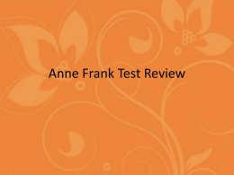 Anne Frank Test Review