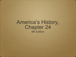 America`s History, Chapter 24