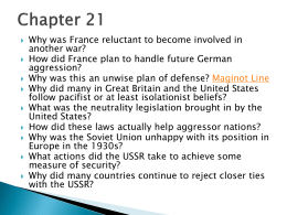 IB History Chapter 21 Questions
