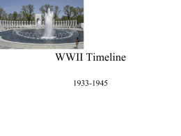 WWII Timeline - Petoskey Public Schools