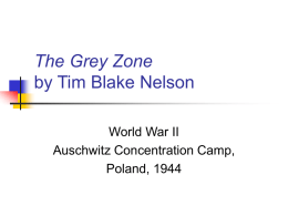 PowerPoint Presentation - The Grey Zone by Tim Blake Nelson