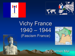 Vichy France (L`État Francais Régime de Vichy)